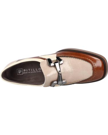 Zapatos de tacón de Mujer PITILLOS ZAPATOS DE TACON PIEL 5484 CUERO CUERO-PIEDRA-CREMA