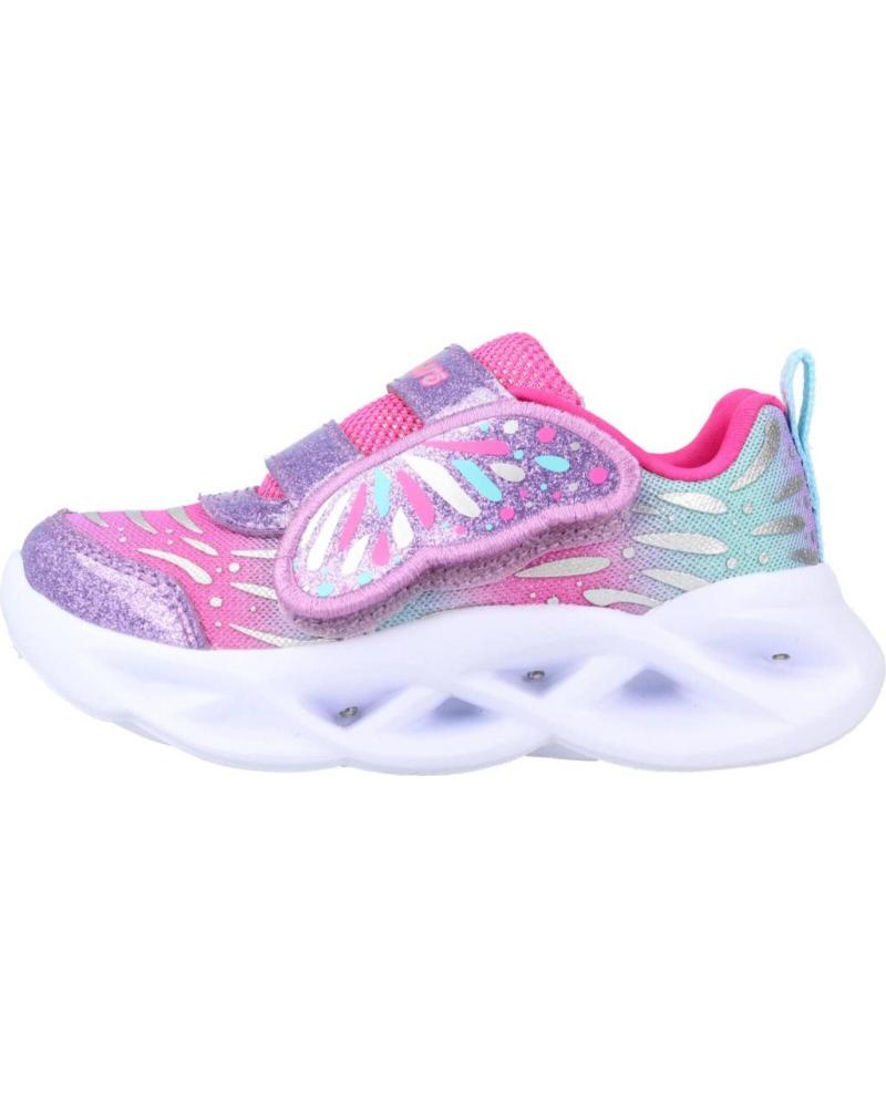 Deportivas de Niña SKECHERS TWISTY BRIGHTS ROSA