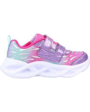 Deportivas de Niña SKECHERS TWISTY BRIGHTS ROSA