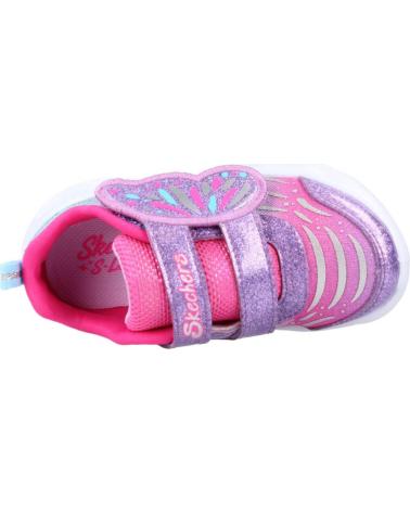 Deportivas de Niña SKECHERS TWISTY BRIGHTS ROSA