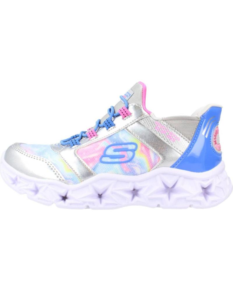 girl Trainers SKECHERS SLIP-INS GALAXY LIGHTS  GRIS