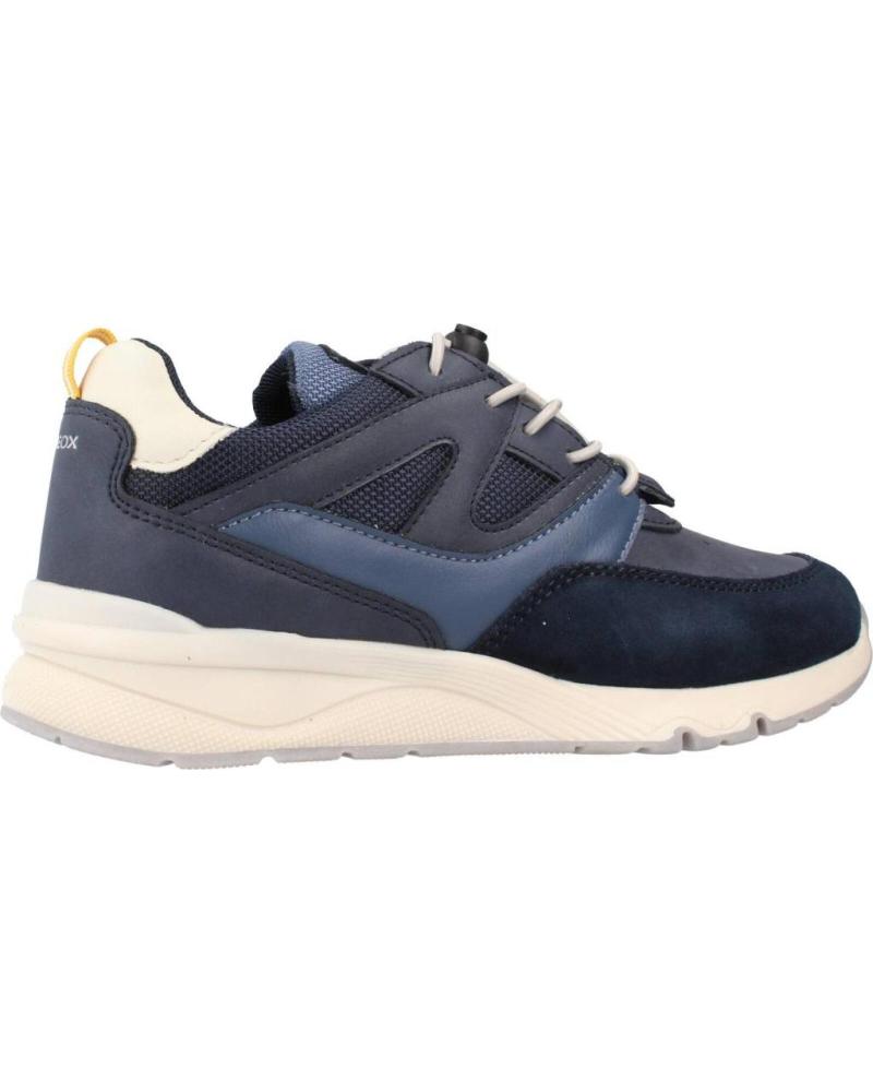 Geox j rooner boy a boys Sneaker, Navy Yellow
