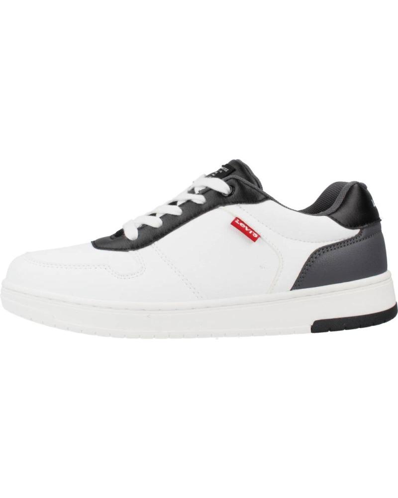 girl and boy Trainers LEVIS KICK  BLANCO