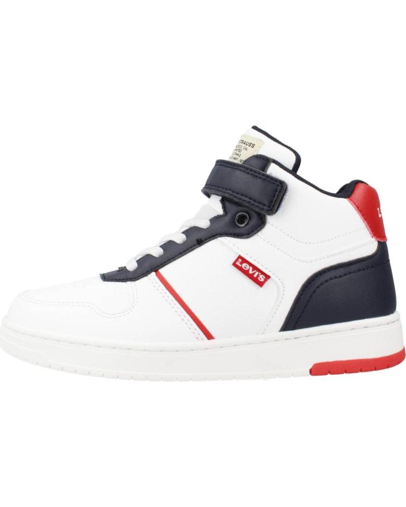 girl and boy Trainers LEVIS KICK MID  BLANCO