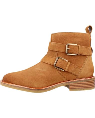 Woman Mid boots CLARKS COLOGNE BUCKLE  MARRON
