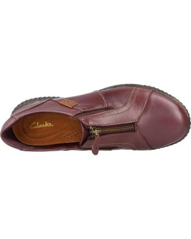 Zapatos de Mujer CLARKS MAGNOLIA ZIP BURDEOS
