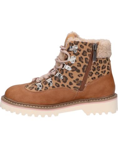 Woman and girl boots PEPE JEANS PGS50171 LEIA TREK  859 TOBACCO