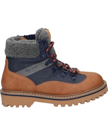 Woman and girl and boy boots PEPE JEANS PBS50096 LEIA TREK  859 TOBACCO