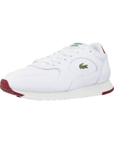 Man Zapatillas deporte LACOSTE LINETRACK 2231 SMA BLANCO BURGUNDY