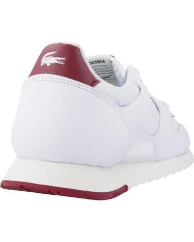 Man Zapatillas deporte LACOSTE LINETRACK 2231 SMA BLANCO BURGUNDY