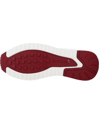 Man Zapatillas deporte LACOSTE LINETRACK 2231 SMA BLANCO BURGUNDY