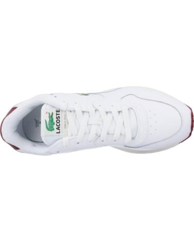 Man Zapatillas deporte LACOSTE LINETRACK 2231 SMA BLANCO BURGUNDY