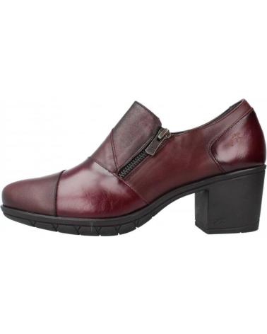 Zapatos FLUCHOS  de Mujer ZAPATOS DE TACON F1802 BURDEOS  ROJO
