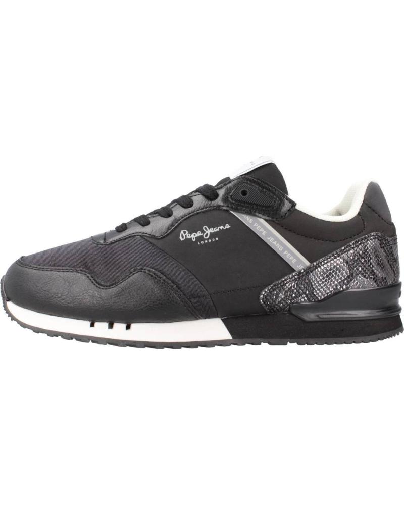 Zapatillas deporte PEPE JEANS  de Mujer LONDON RIDER  NEGRO