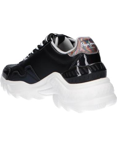 Sapatilhas de Mulher PEPE JEANS PLS31224 ECCLES CROCO 999 BLACK