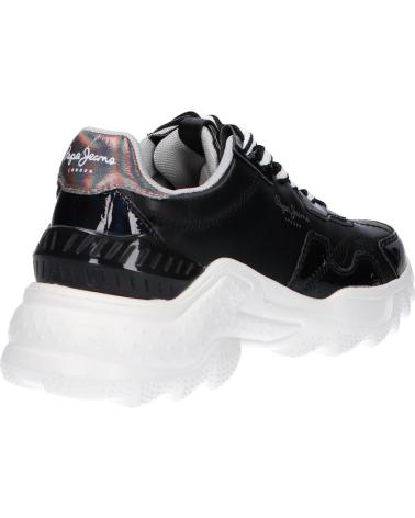 Sapatilhas de Mulher PEPE JEANS PLS31224 ECCLES CROCO 999 BLACK