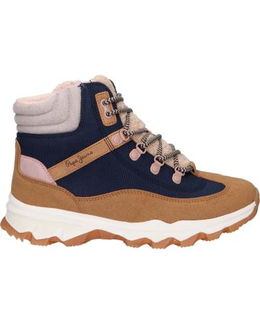 Woman and girl and boy boots PEPE JEANS PGS50173 PEAK TRAIL  859 TOBACCO