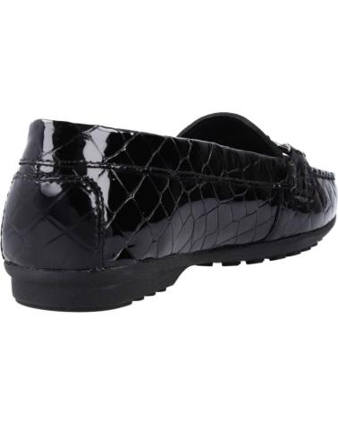 Woman Mocasines GEOX CROC PR PAT LEA NEGRO