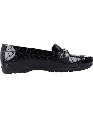 Woman Mocasines GEOX CROC PR PAT LEA NEGRO