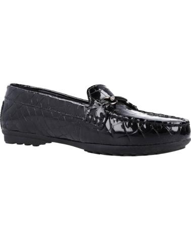 Woman Mocasines GEOX CROC PR PAT LEA NEGRO