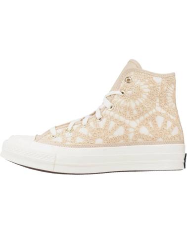 Zapatillas deporte de Mujer CONVERSE CHUCK 70 HI OAT MARRON CLARO