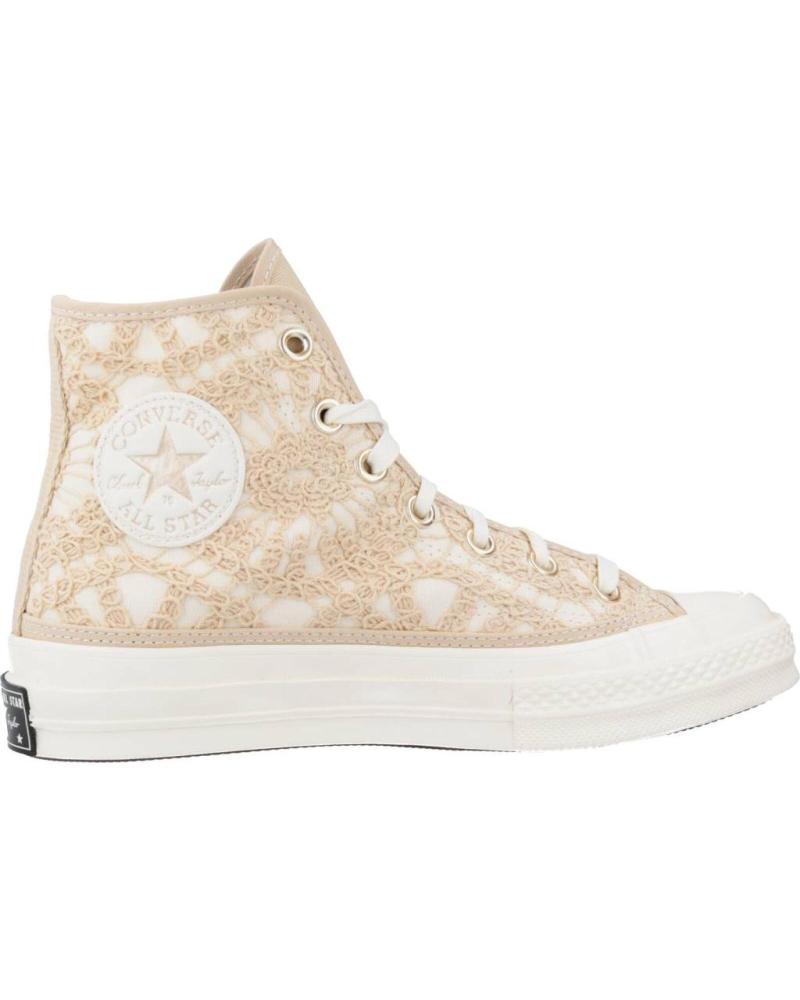 Zapatillas deporte de Mujer CONVERSE CHUCK 70 HI OAT MARRON CLARO