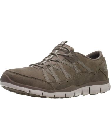 Deportivas de Mujer y Niño SKECHERS FINE STROLLING TAUPE