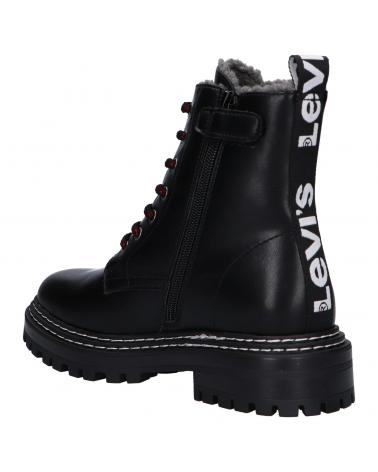 Woman and girl and boy boots LEVIS VBRO0005S BROOK FUR  0003 BLACK