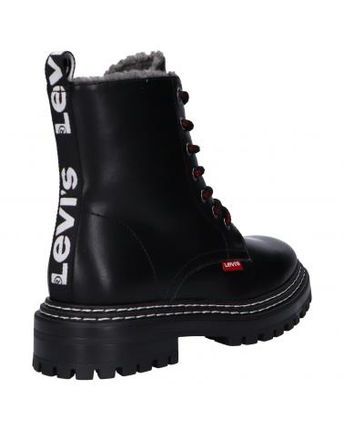 Woman and girl and boy boots LEVIS VBRO0005S BROOK FUR  0003 BLACK