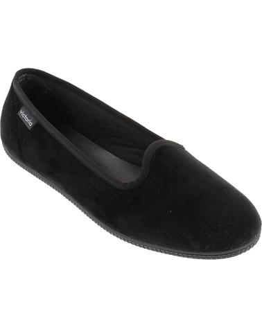 VICTORIA ODA SLIPPER TERCIOPELO NEGRO BLACK