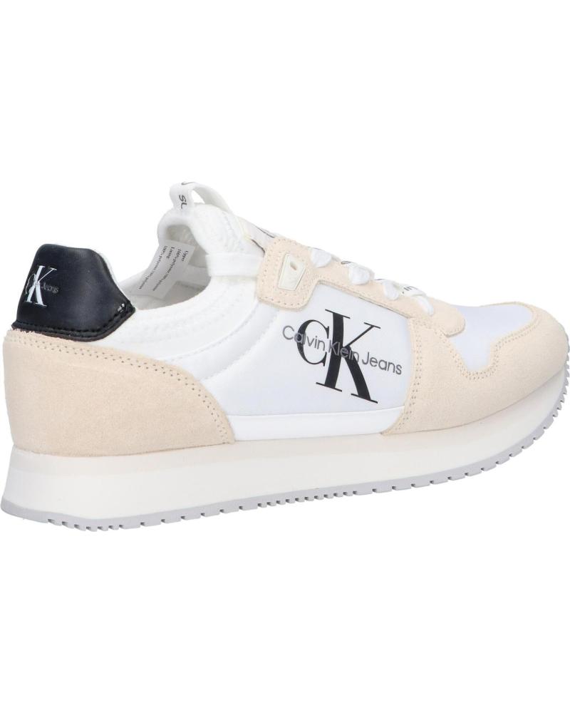 Runner Sock Laceup Chaussure Calvin Klein Blanche Chaussures