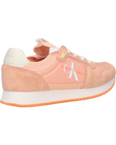 Zapatillas deporte de Mujer CALVIN KLEIN YW0YW00840 SOCK LACEUP 0JL APRICOT ICE-BRIGHT WHITE
