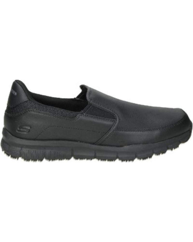 SKECHERS NAMPA GROTON / ANNOD - SCARPE DA LAVORO ANTISCIVOLO NERE NEGRO