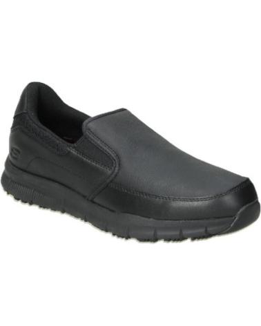 SKECHERS NAMPA GROTON / ANNOD - SCARPE DA LAVORO ANTISCIVOLO NERE NEGRO