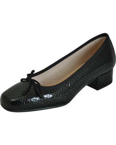Zapatos de tacón DCHICAS  per Donna - MANOLETINA TACON BAJO DE PIEL PARA MUJER MODELO  NEGRO