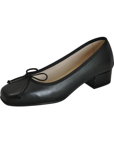 Zapatos de tacón DCHICAS  per Donna - MANOLETINA TACON BAJO DE PIEL PARA MUJER MODELO  NEGRO