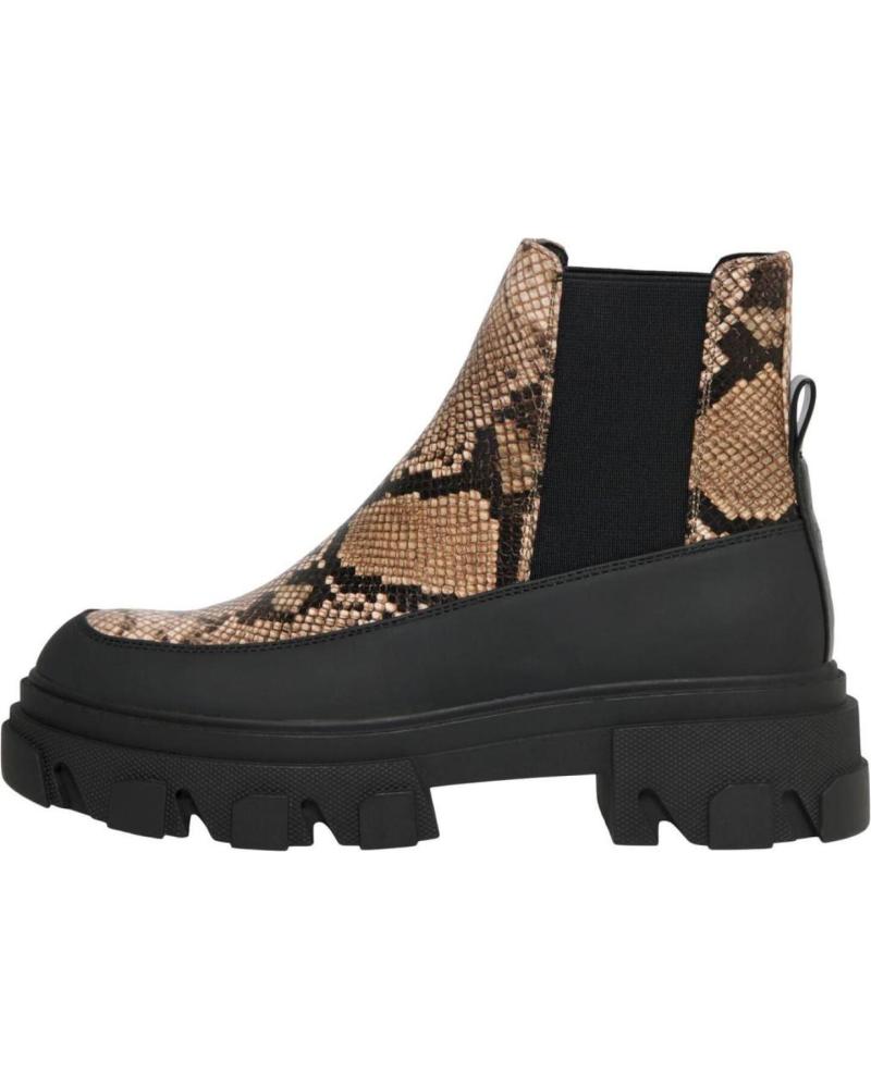 Botins de Mulher ONLY BOTIN SIN CIERRES CON SUELA GRUESA 15253215 LEOPARDO
