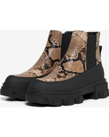 Botins de Mulher ONLY BOTIN SIN CIERRES CON SUELA GRUESA 15253215 LEOPARDO
