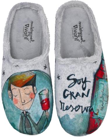 Calzado de casa VIVANT  de Hombre CE2220 ZAPATILLAS DE CASA HOMBRE  GRIS