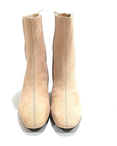 Woman Mid boots UNISA BOTIN VESTIR DE ANTE CON TACON SKIN