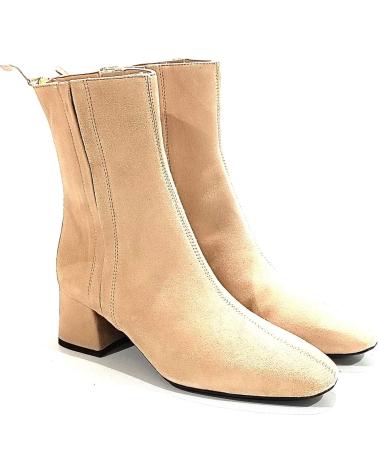 Woman Mid boots UNISA BOTIN VESTIR DE ANTE CON TACON SKIN