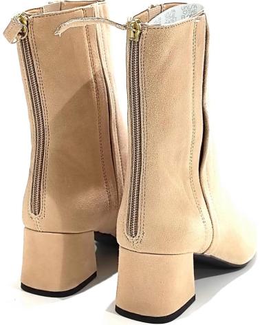 Woman Mid boots UNISA BOTIN VESTIR DE ANTE CON TACON SKIN