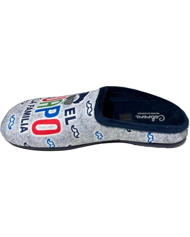 Pantufas de Homem CABRERA PANTUFLA SOY EL GUAPO DE LA FAMILIA GRIS