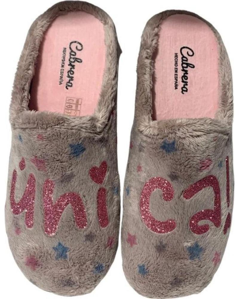 Calzado de casa CABRERA de Mujer PANTUFLA NICA BEIGE Calzado de casa CABRERA de Mujer PANTUFLA NICA BEIGE