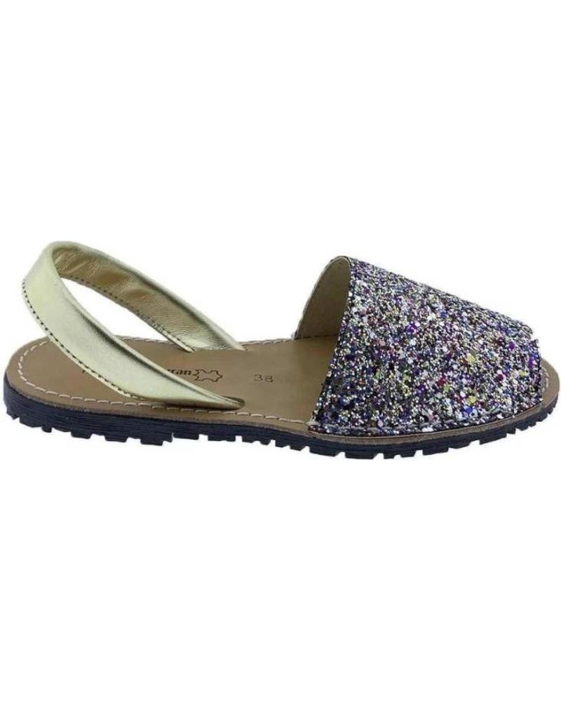 Sandalias de Mujer  MENORQUINA PURPURINA VARIOS COLORES