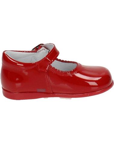 Zapatos de Niña  BAMBINELLI 457 MERCEDITAS CHAROL CON HEBILLA ROJO