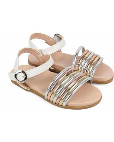 girl Sandals CHIKA10 GUINDA  METáLICO