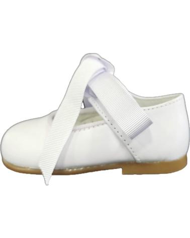 Sapatos CRIOS  de Menina 43-14 MERCEDES CON LAZO  BLANCO