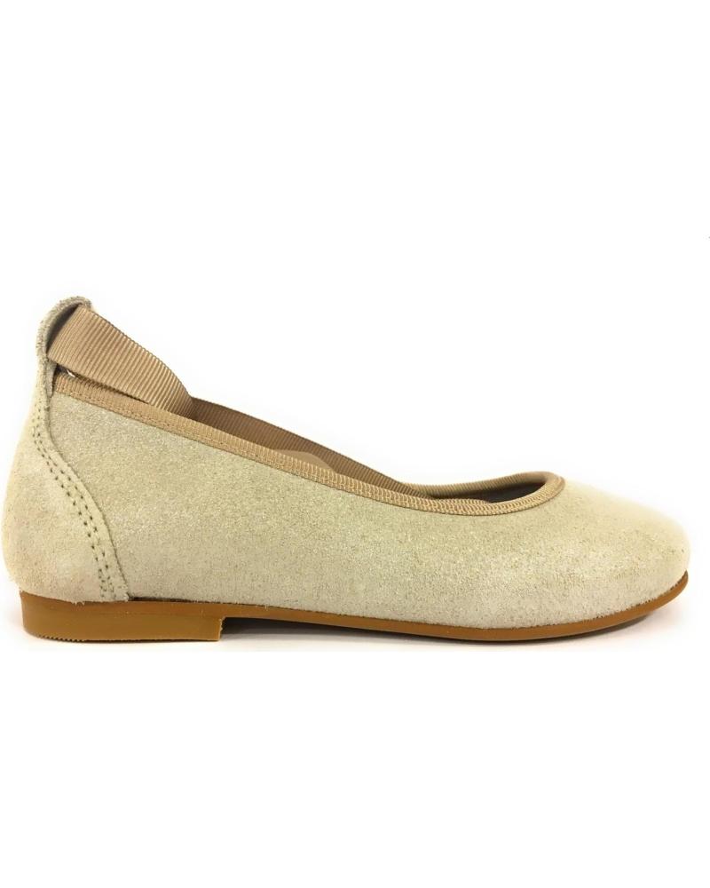 girl Flat shoes  EL-132 BEIGE
