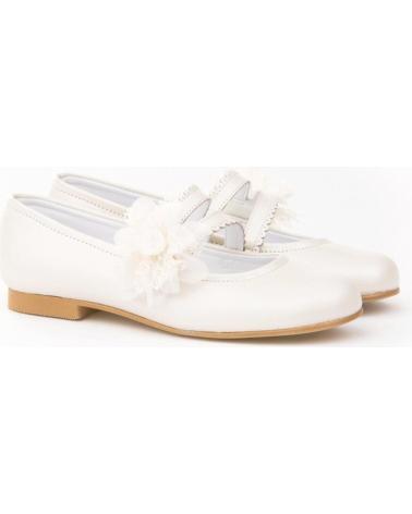 girl Flat shoes ANGELITOS ZAPATO COMUNION 992  BEIGE